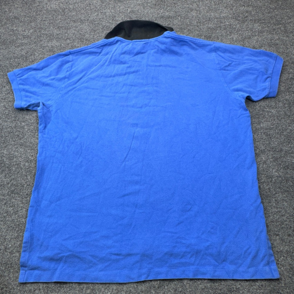 Polo Ralph Lauren Polo Mens XL Blue Black Collar Short Sleeve Pique Preppy - Picture 9 of 12